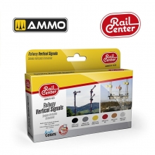 AMMO MIG JIMENEZ AMMOR1033 RAIL CENTER SEÑALES VERTICALES FERROVIARIAS