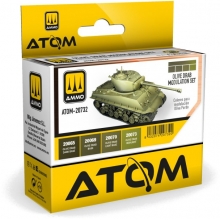 AMMO MIG JIMENEZ ATOM20732 ATOM SET DE COLORES PARA MODULACION OLIVA PARDO