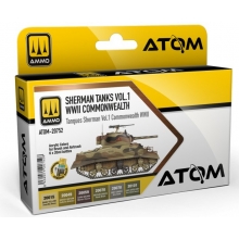 AMMO MIG JIMENEZ ATOM20752 ATOM SET TANQUES SHERMAN VOL 1 COMMONWEALTH WWII