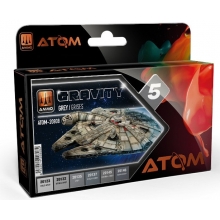 AMMO MIG JIMENEZ ATOM20808 ATOM GRAVITY SET 5 GRISES