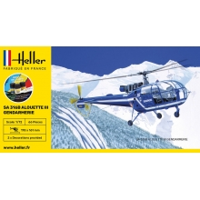 HELLER 56286 1:72 STARTER KIT SA 316 ALOUETTE III GENDARMERIE
