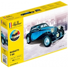 HELLER 56706 1:24 STARTER KIT BUGATTI T 50