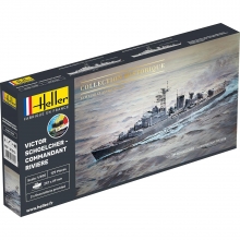 HELLER 57015 1:400 STARTER KIT VICTOR SCHOELCHER COMMANDANT RIVIERE