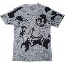 TODO POLERA ONE PIECE ACE GRIS TALLA L