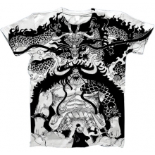 TODO POLERA ONE PIECE LUFFY VS KAIDO BLANCA TALLA L