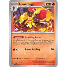 POKEMON OBSIDIAN FLAMES CARTA ARMAROUGE POCO COMUN