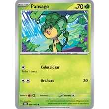 POKEMON FULGOR NEGRO CARTA PANSAGE COMUN