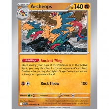 POKEMON WHITE FLARE CARTA ARCHEOPS HOLO