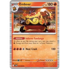 POKEMON WHITE FLARE CARTA EMBOAR REVERSE