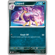 POKEMON WHITE FLARE CARTA LIEPARD REVERSE