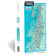 LAPUZZLERA C5CHLCAI19 PUZZLE CARRETERA AUSTRAL ILUSTRADA 1000 PIEZAS