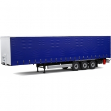SOLIDO 2400504 1:24 TARPAULIN TRAILER BLUE BLUE