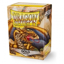 DRAGON SHIELD SLEEVES STANDARD SIZE MATTE 100 GOLD