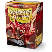 DRAGON SHIELD SLEEVES STANDARD SIZE MATTE 100 RUBY