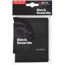BCW DECK GUARD MATTE SLEEVES BLACK