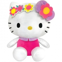 SANRIO K01993 HELLO KITTY 8.5PULG PLUSH W / FLOWER HEADBAND ( LIMITED ACCOUNTS )