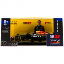 BURAGO 38234 1:43 RACE FORMULA ORACLE RED BULL RB21 W HELMET ( 2025 ) VERSTAPPEN 1