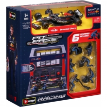 BURAGO 38453 1:43 RACE FORMULA ORACLE RED BULL RB20 PIT PASS ( 2024 ) VERSTAPPEN 1