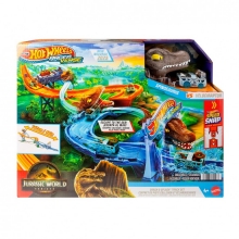 MATTEL JFP32 HOT WHEELS RACERVERSE PISTA DE JUGUETE JURASSIC WORLD