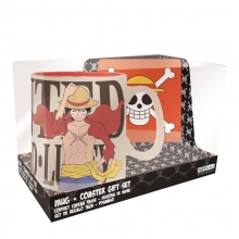 ABYSSE ABYPCK259 ONE PIECE LUFFY MUG & COASTER GIFT SET