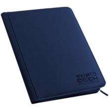 TOPDECK CARPETA 160 PREMIUM BINDER CUERO COLOR AZUL OSCURO