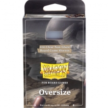 DRAGON SHIELD BOARD GAME SLEEVES CLEAR NONGLARE OVERSIZE 80X120 MM
