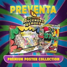 POKEMON TCG MEGA EVOLUTION ASCENDED HEROES PREMIUM POSTER COLLECTION MEGA LUCARIO EX ENGLISH PRE VENTA