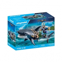 PLAYMOBIL 71793 TIBURON GIGANTE CON PIRATA