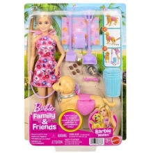 MATTEL JJB46 BARBIE CON PERRITO PASEO Y BA�O