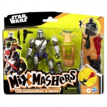 HASBRO G0300 STAR WARS MIXMASHERS MANDO AND GROGU DLX FIGURE