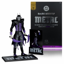 MCFARLANE 17664 DC MULTIVERSE THE BATMAN WHO LAUGHS BLACK AND WHITE ACCENT EDITION GOLD LABEL 7IN ACTION