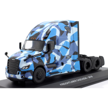 MAGAZINE G1470007 1:43 2018 FREIGHTLINER CASCADIA TRUCK, BLUE CAMOUFLAGE
