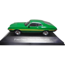 MAGAZINE USFORD 1:43 1972 FORD GRAN TORINO SPORT, GREEN