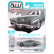 AUTOWORLD AWSP185B 1:64 1967 CADILLAC ELDORADO LIGHT GREEN
