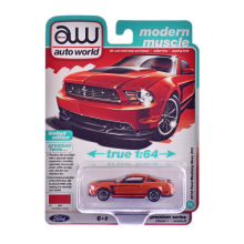 AUTOWORLD AWSP186B 1:64 2012 FORD MUSTANG BOSS 302 COMPETITION ORANGE W BLACK