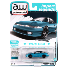 AUTOWORLD AWSP189B 1:64 1991 MITSUBISHI ECLIPSE GSX BLUE