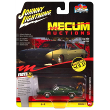 JOHNNY JLSP370 1:64 MECUM AUCTIONS 1969 DODGE CHARGER DARK GREEN