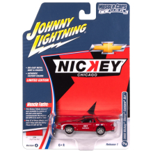 JOHNNY JLSP382A 1:64 2002 CHEVY CAMARO ZL1 RED W WHITE STRIPES & NICKY LOG