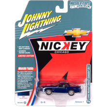 JOHNNY JLSP382B 1:64 2002 CHEVY CAMARO ZL1 METALLIC BLUE WITH WHITE STRIPE