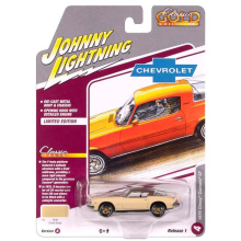 JOHNNY JLSP390B 1:64 1975 CHEVY CAMARO CREAM BEIGE W BROWN ROOF
