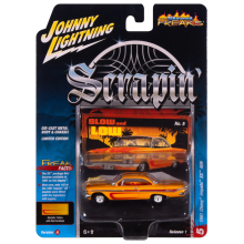 JOHNNY JLSP406A 1:64 1961 CHEVY IMPALA SS 409 ( SCRAPIN ) METALLIC YELLOW