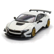 PARAGON 55152 1:64 LBWK BMW I8 WHITE GOLD WHEELS