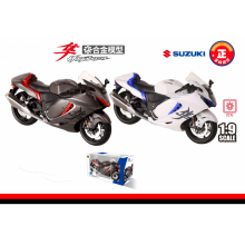HUAYI M9-9A ALLOY MOTORCYCLE 1 9 SUZUKI HAYABUSA? GREY / BLACK