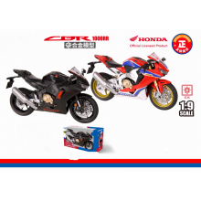 HUAYI M9-11A ALLOY MOTORCYCLE 1:9 HONDA CBR1000RR BLACK / RED
