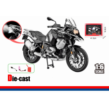 HUAYI M6-9 A ALLOY MOTORCYCLE 1:6 BMW R1250 GSA? WHITE / BLACK / GIFT BOX