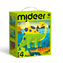 MIDEER MD1643 LEVEL UP LEVEL 4 PUZZLE DINOSAURS WORLD 48 A 72 PIEZAS