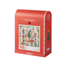 MIDEER MD4282 ARTIST PUZZLE CHRISTMAS GIFT EXCHANGE PARTY 120 PIEZAS