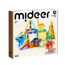 MIDEER MD1499 COLORFUL MAGNETIC TILES JURASSIC ADVENTURE 48 PIEZAS