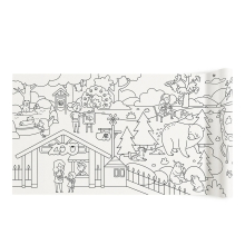 MIDEER MD3302 ADHESIVE COLORING SCROLL THE MAGIC ZOO