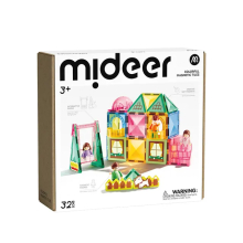 MIDEER MD1640 COLORFUL MAGNETIC TILES BUILDING TOY SET FAMILY TIME 32 PIEZAS